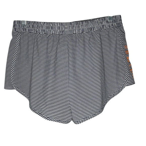 Sweaty Betty London Surfs Up Striped Board Shorts Size Medium Beetle Blue Stripe - Picture 2 of 10
